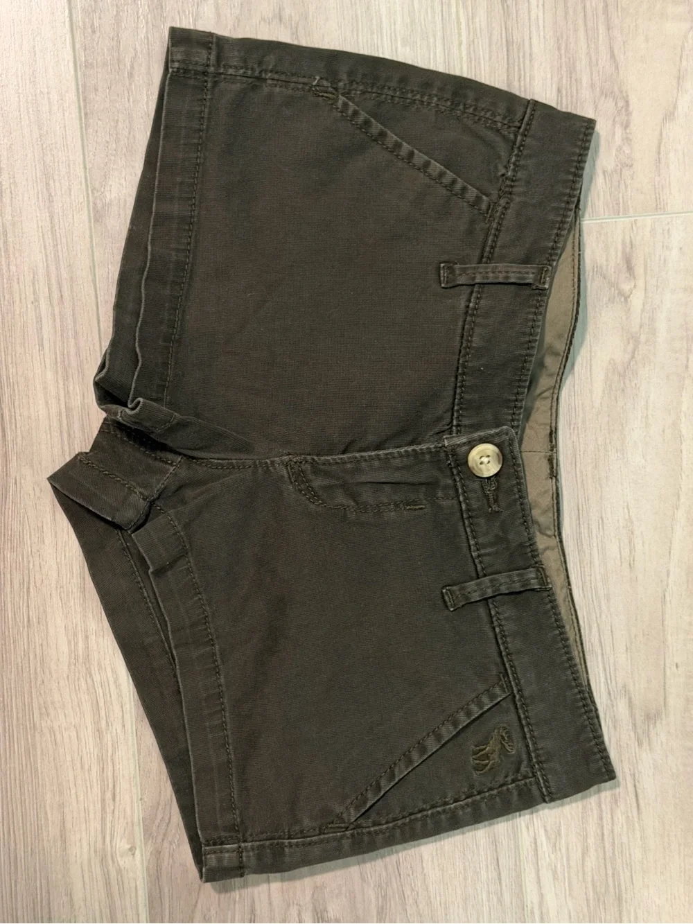 Women’s Dark Brown Casual Stretch Shorts
